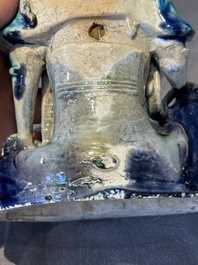 A Chinese Fahua Guanyin on stand, Ming
