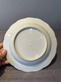Eleven Chinese famille rose plates and dishes with fine floral design, Qianlong