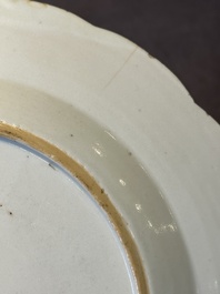 Eleven Chinese famille rose plates and dishes with fine floral design, Qianlong