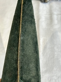 A collection of three daggers decorated with jade, silver and gold and an Indian mogul sword, India, 17/19th C.
