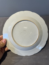 Eleven Chinese famille rose plates and dishes with fine floral design, Qianlong
