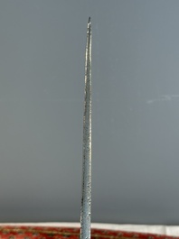 A collection of three daggers decorated with jade, silver and gold and an Indian mogul sword, India, 17/19th C.