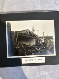 A photo album 'Ruin of the Shanghai National Labor University', dated February 1932
