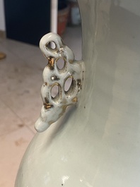 Seven Chinese famille rose vases, 19/20th C.