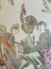 Seven Chinese famille rose vases, 19/20th C.