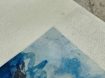 Liu Haisu 刘海粟 (1896-1994): 'Mountainous landscape', ink and colour on paper