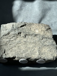 Six Gandhara grey schist fragments with divinities and floral design, 1/4th C.