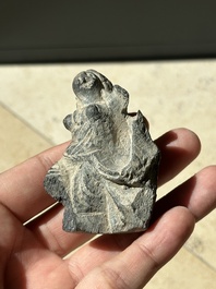 A collection of 9 Gandhara grey schist and stucco fragments of Buddha and divinities, 1/2nd C.