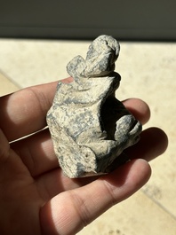 A collection of 9 Gandhara grey schist and stucco fragments of Buddha and divinities, 1/2nd C.