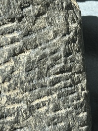 Four Gandhara grey schist fragments with Buddha and Bodhisattva, 1st/3rd C.