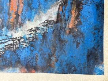 Liu Haisu 刘海粟 (1896-1994): 'Mountainous landscape', ink and colour on paper