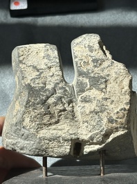 A collection of six Gandhara grey schist fragments with Bodhisattva, divinities and figures, 2/4th C.