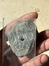 A collection of 9 Gandhara grey schist and stucco fragments of Buddha and divinities, 1/2nd C.