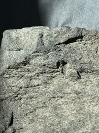 Six Gandhara grey schist fragments with divinities and floral design, 1/4th C.