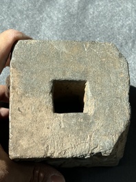Six Gandhara grey schist fragments with divinities and floral design, 1/4th C.