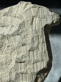 A collection of six Gandhara grey schist fragments with Bodhisattva, divinities and figures, 2/4th C.