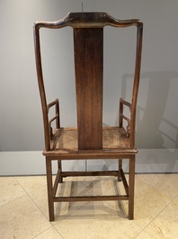 A pair of Chinese Huanghuali wood chairs, Ming