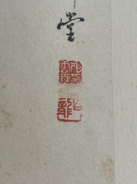 Yan Bolong 顏伯龍 (1898-1955): 'Birds and flowers', ink and colour on paper, dated 1937