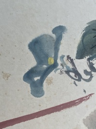 Yan Bolong 顏伯龍 (1898-1955): 'Birds and flowers', ink and colour on paper, dated 1937