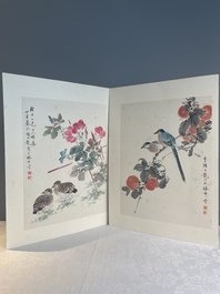 Yan Bolong 顏伯龍 (1898-1955): 'Birds and flowers', ink and colour on paper, dated 1937