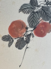 Yan Bolong 顏伯龍 (1898-1955): 'Birds and flowers', ink and colour on paper, dated 1937
