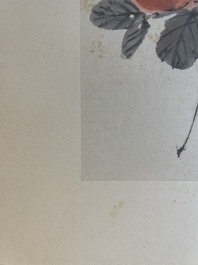 Yan Bolong 顏伯龍 (1898-1955): 'Birds and flowers', ink and colour on paper, dated 1937