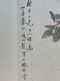 Yan Bolong 顏伯龍 (1898-1955): 'Birds and flowers', ink and colour on paper, dated 1937