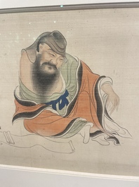 Chinese school: A series of four paintings, ink and colour on silk, signed Qi Qi 岐琦, dated 1886