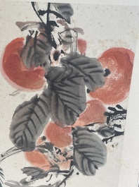 Yan Bolong 顏伯龍 (1898-1955): 'Birds and flowers', ink and colour on paper, dated 1937