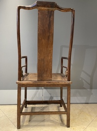 A pair of Chinese Huanghuali wood chairs, Ming