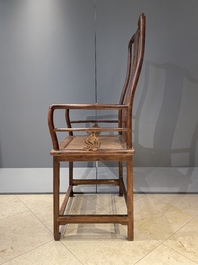 A pair of Chinese Huanghuali wood chairs, Ming
