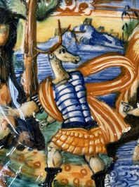 An Italian maiolica 'Istoriato' crespina with Diana and Actaion, workshop of Angelo and Ludovico Picchi, Casteldurante, ca. 1550