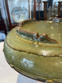 A Chinese Jun-glazed narcissus bowl, probably Ming