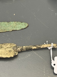 Four bronze daggers and a sword, Luristan and Syria, 1st C. B.C.