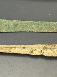 Four bronze daggers and a sword, Luristan and Syria, 1st C. B.C.