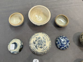 A varied collection of Chinese and Vietnamese blue and white wares, 14th C. and later