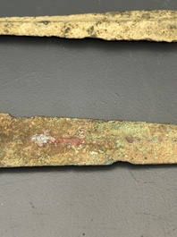 Four bronze daggers and a sword, Luristan and Syria, 1st C. B.C.