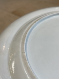 Seven fine Chinese Canton famille rose dishes and plates, 19th C.