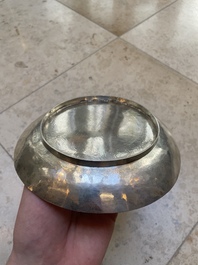 A fine Vietnamese silver bowl and saucer, Lei 雷 mark, 19th C.