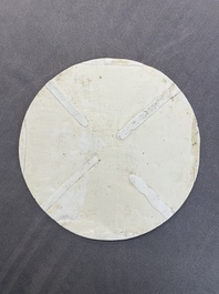 A Chinese famille verte 'Xi Xiang Ji' plaque, Kangxi