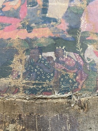 A thangka depicting Bhaisajyaguru, Tibet, 15/16th C.