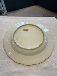 Three Chinese famille rose 'river landscape' dishes, Qianlong