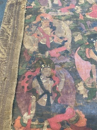 A thangka depicting Bhaisajyaguru, Tibet, 15/16th C.