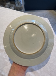 A collection of 22 Chinese famille rose and Imari-style plates, 18th C.