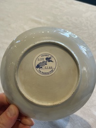 A set of six Chinese Imari-style cups and saucers from the Nanking cargo, Qianlong
