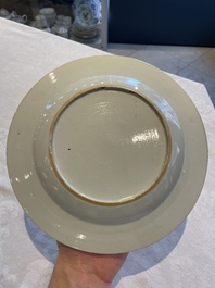 A collection of 22 Chinese famille rose and Imari-style plates, 18th C.