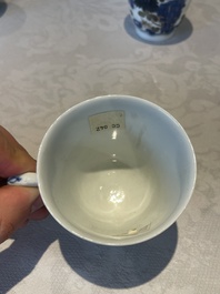 A set of six Chinese Imari-style cups and saucers from the Nanking cargo, Qianlong