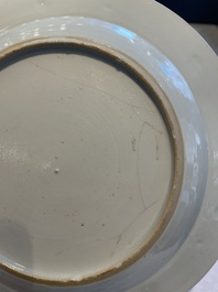 A collection of 22 Chinese famille rose and Imari-style plates, 18th C.