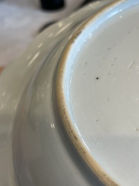 A collection of 22 Chinese famille rose and Imari-style plates, 18th C.
