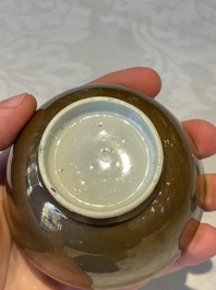 Two Chinese famille rose teapots, ten cups and nine saucers, Qianlong